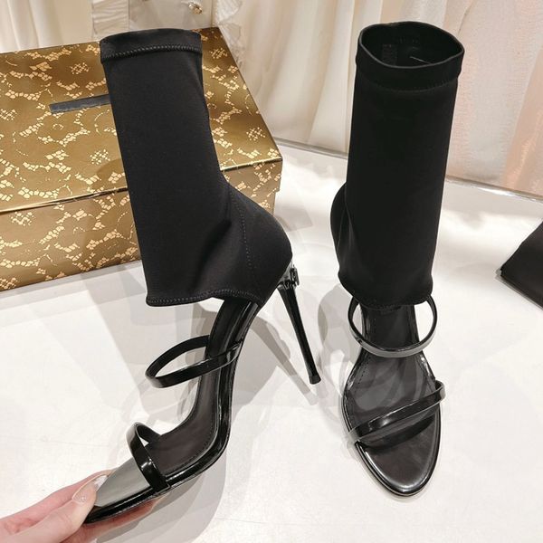 2023 new womens high heels sandals slim shoes show leg length cool tide the same style as fashion talent trend heel sandal summer nice tribu, Black
2023 new womens high heels sandals slim shoes show leg length cool tide the same style as fashion talent trend heel sandal summer nice tribu, Black
