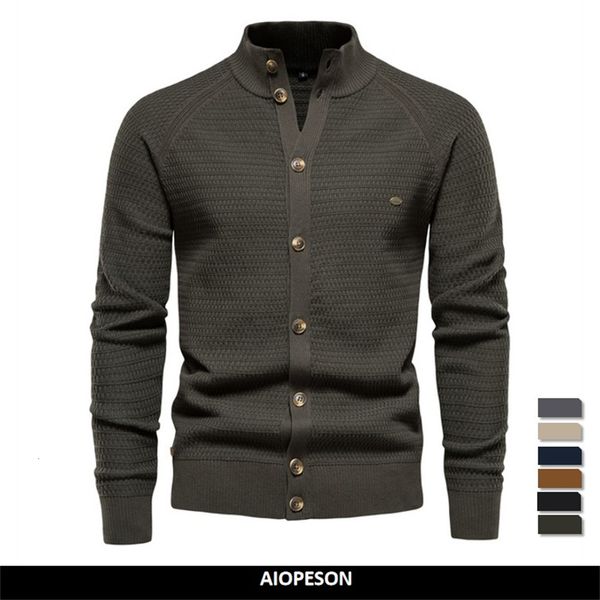 men's sweaters aiopeson knitted mens cardigan cotton button mock neck sweater for men winter fashion designer cardigans men 230301, White;black
men's sweaters aiopeson knitted mens cardigan cotton button mock neck sweater for men winter fashion designer cardigans men 230301, White;black