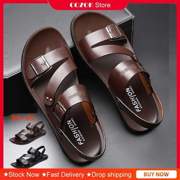 sandals summer men's sandals double buckle strap mens beach casual shoesj230221, Black
sandals summer men's sandals double buckle strap mens beach casual shoesj230221, Black