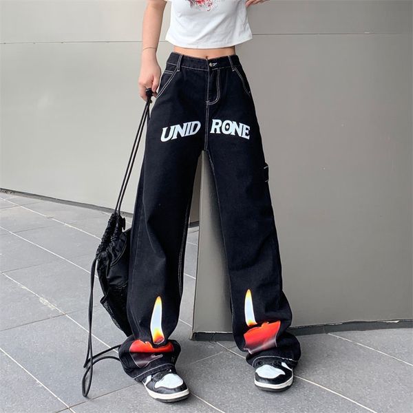 women's jeans candlelight flame wideleg pants ins high street thread washed design sensation niche oversize trousers 230301, Blue
women's jeans candlelight flame wideleg pants ins high street thread washed design sensation niche oversize trousers 230301, Blue