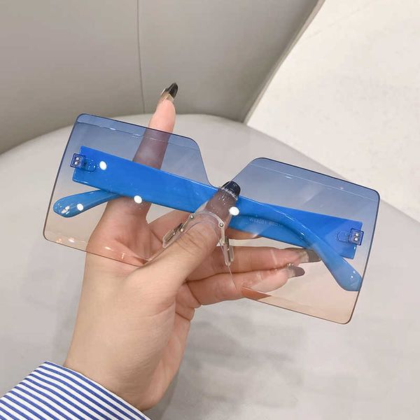 sunglasses kammpt oversized rimless sunglasses men women fashion square gradient goggle eyewear trendy 2022 luxury brand shades sun glassesj, White;black
sunglasses kammpt oversized rimless sunglasses men women fashion square gradient goggle eyewear trendy 2022 luxury brand shades sun glassesj, White;black
