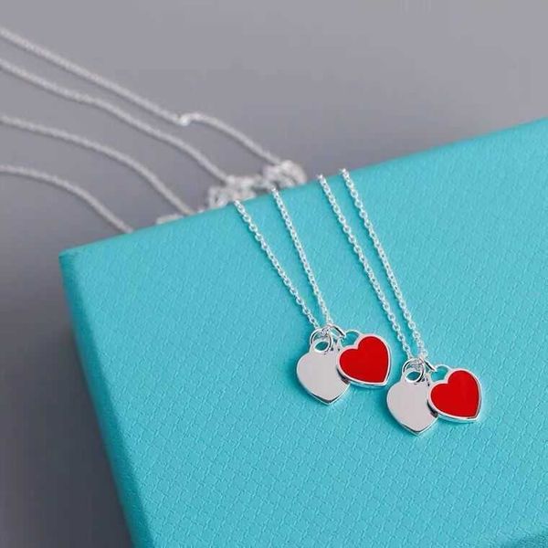 brii t family enamel love necklace 925 sterling silver plated 18k gold green red pink two heart pendant collar chain female, Black
brii t family enamel love necklace 925 sterling silver plated 18k gold green red pink two heart pendant collar chain female, Black