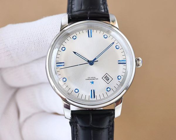 new men's mechanical watch silver dial 42mm with 9015 advanced movement fully automatic winding super luminous mirror 3d effect designe, Slivery;brown
new men's mechanical watch silver dial 42mm with 9015 advanced movement fully automatic winding super luminous mirror 3d effect designe, Slivery;brown