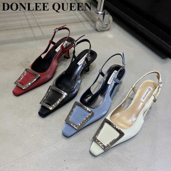 2023 women pumps slingback sandal fashion stiletto square toe high heel shoes brand buckle dress party slip on mule 0220, Black
2023 women pumps slingback sandal fashion stiletto square toe high heel shoes brand buckle dress party slip on mule 0220, Black