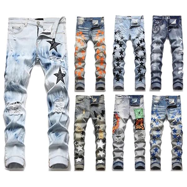 jeans varsity men european am jean hombre letter star skinny embroidery patchwork ripped mens motorcycle pant, Blue
jeans varsity men european am jean hombre letter star skinny embroidery patchwork ripped mens motorcycle pant, Blue