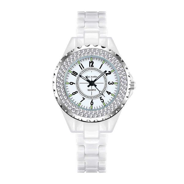 wrist watch student brand light luxury ceramic full diamond women's fa0280t, Slivery;black
wrist watch student brand light luxury ceramic full diamond women's fa0280t, Slivery;black