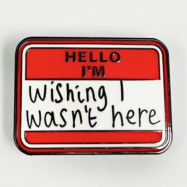 hello i'm wishing i wasn't here pin cute anime movies games hard enamel pins collect metal cartoon brooch backpack hat bag collar, Blue
hello i'm wishing i wasn't here pin cute anime movies games hard enamel pins collect metal cartoon brooch backpack hat bag collar, Blue