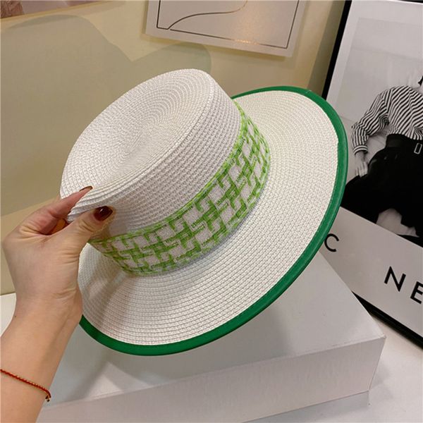 new french style flat straw hats for women summer cooling travel sun hats elegant ladies holiday visor hat party dress cap, Blue;gray
new french style flat straw hats for women summer cooling travel sun hats elegant ladies holiday visor hat party dress cap, Blue;gray