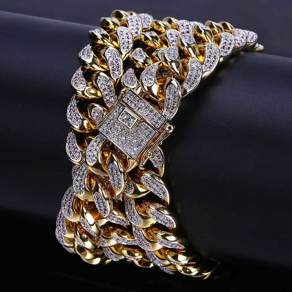 hiphop hip hop men's cuba gold 14mm three-dimensional micro inlaid zircon necklace water wave chain, Silver
hiphop hip hop men's cuba gold 14mm three-dimensional micro inlaid zircon necklace water wave chain, Silver