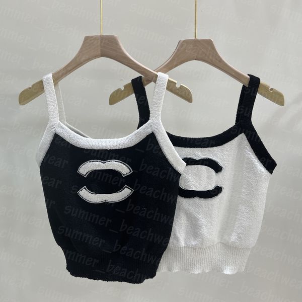women short tees summer knitting vest breathable sling vests double letter knitwear, White
women short tees summer knitting vest breathable sling vests double letter knitwear, White