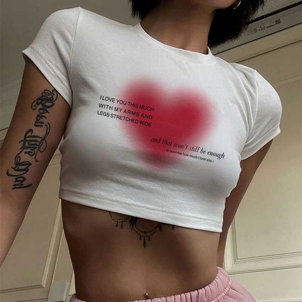 women's t-shirt summer gothic letter print tshirt crop hip hop harajuku women clothes tee y2k punk vintage slim fit streetwear t shirt, White
women's t-shirt summer gothic letter print tshirt crop hip hop harajuku women clothes tee y2k punk vintage slim fit streetwear t shirt, White