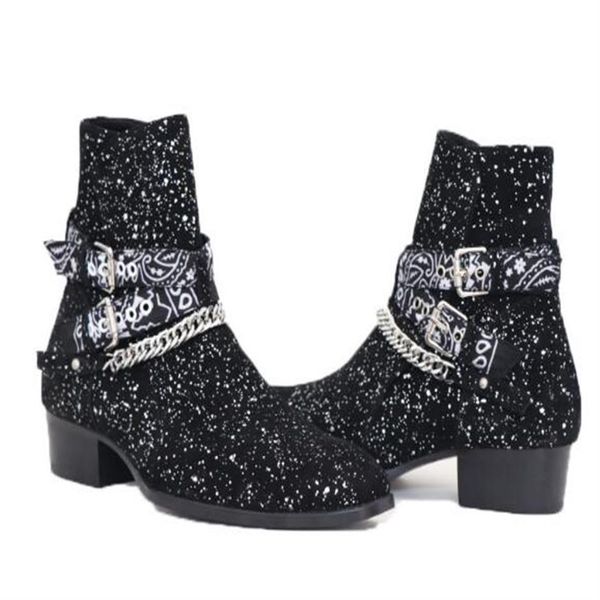 classic wyatt western boots for men glitter cow leather motorcycle booites chelse biker shoes3018, Black
classic wyatt western boots for men glitter cow leather motorcycle booites chelse biker shoes3018, Black