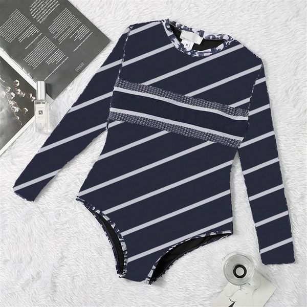 classic striped swimwear long sleeve padded push up women's one-piece swimsuit beach wear travel vacation designer wear2722
classic striped swimwear long sleeve padded push up women's one-piece swimsuit beach wear travel vacation designer wear2722