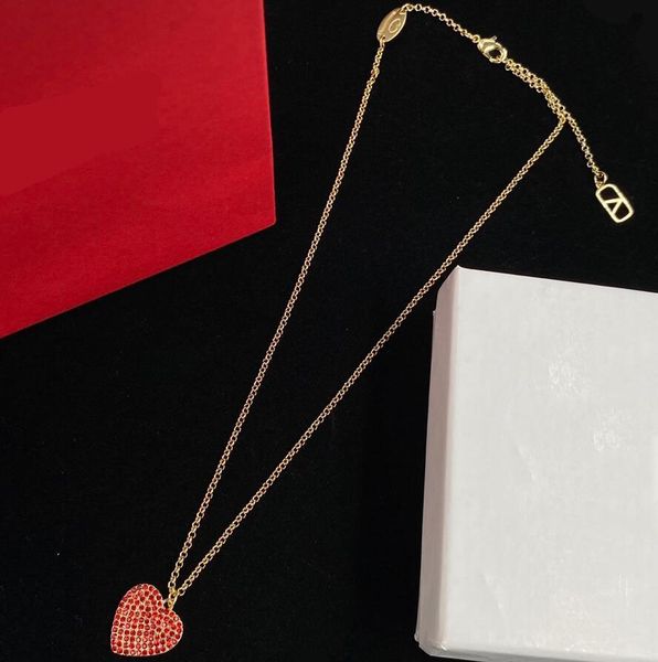 fashion love red heart pendant necklaces designer diamond necklace chain jewelry for women party wedding gift, Silver
fashion love red heart pendant necklaces designer diamond necklace chain jewelry for women party wedding gift, Silver