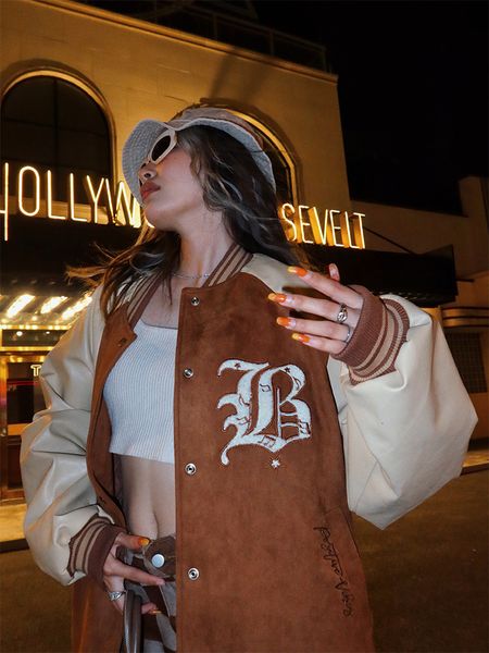 womens jackets harajuku retro baseball suit coats winter casual street y2k streetwear jacket cotton hip hop clothes 230301, Black;brown
womens jackets harajuku retro baseball suit coats winter casual street y2k streetwear jacket cotton hip hop clothes 230301, Black;brown