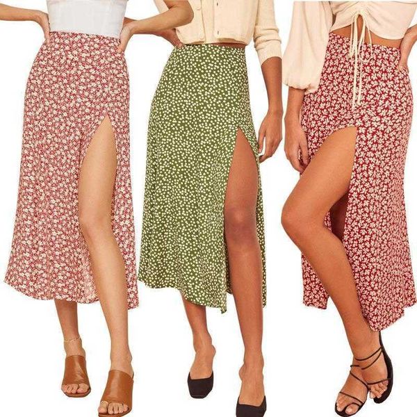womens skirts polka dot printed high waist elastic hip split long a line leopard, Black
womens skirts polka dot printed high waist elastic hip split long a line leopard, Black
