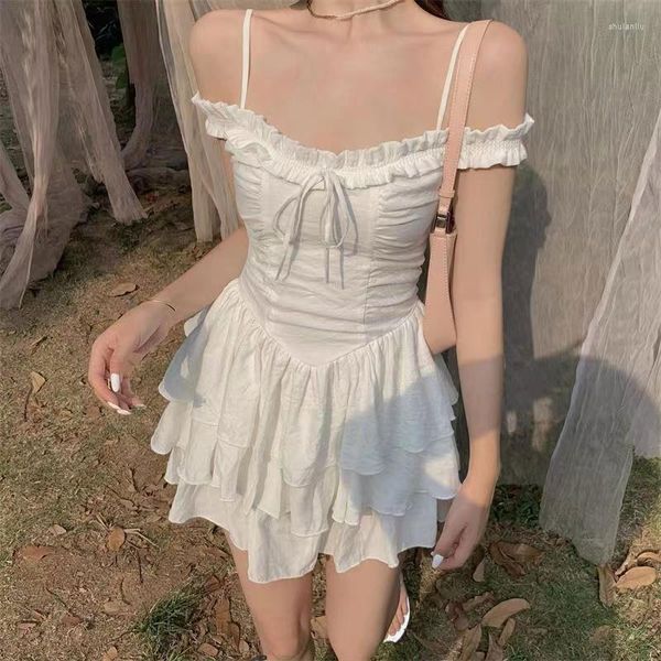 casual dresses lolita mini dress women famale haruku vintage white off shoulder birthday y2k aesthetic summer clothes korean fashion, Black;gray
casual dresses lolita mini dress women famale haruku vintage white off shoulder birthday y2k aesthetic summer clothes korean fashion, Black;gray
