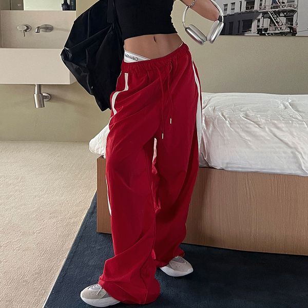 women's pants s gaono harajuku stripe patchwork elastic waist sporty sweatpants baggy trousers casual jogging tech basic women bottom 2, Black;white
women's pants s gaono harajuku stripe patchwork elastic waist sporty sweatpants baggy trousers casual jogging tech basic women bottom 2, Black;white