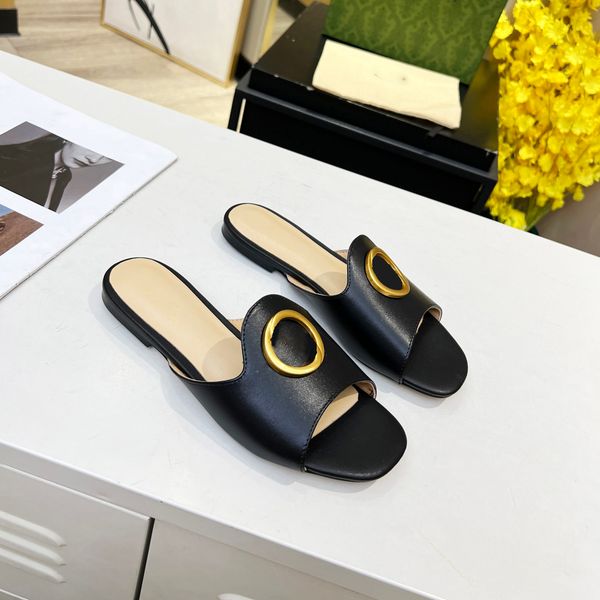 designer double g slipper letter metal buckle lazy slide casual leather embroidery slides classic flats loafers big size 35-43 heel .5 cm, Black
designer double g slipper letter metal buckle lazy slide casual leather embroidery slides classic flats loafers big size 35-43 heel .5 cm, Black