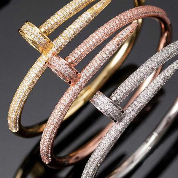 luxury nail bracelet women stainless steel rose gold couple gypsophila diamond bangle fashion jewelry in hand valentine day gift for, Silver
luxury nail bracelet women stainless steel rose gold couple gypsophila diamond bangle fashion jewelry in hand valentine day gift for, Silver