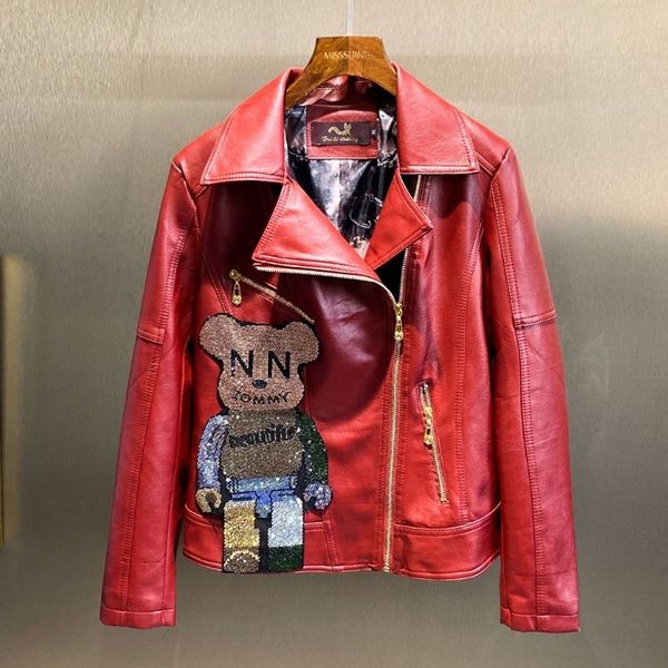 womens jackets heavyduty diamondstudded bear red leather jacket coat westernstyle clothing 230301, Black;brown
womens jackets heavyduty diamondstudded bear red leather jacket coat westernstyle clothing 230301, Black;brown