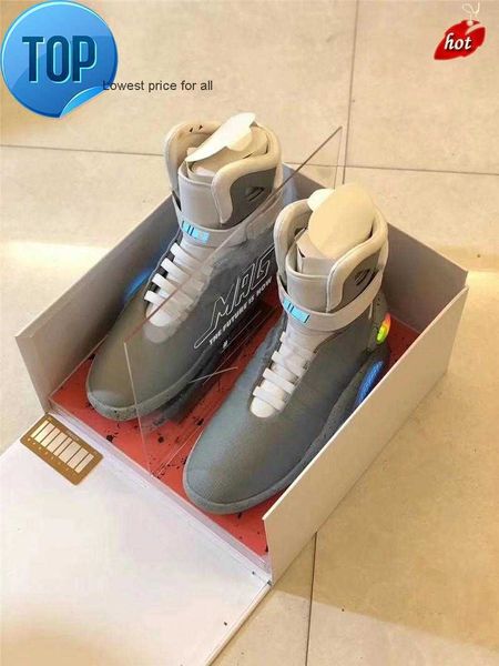 2020 automatic laces air mag back to the future glow in the dark gray basketball shoes marty mcfly's led shoes lighting mags black red
2020 automatic laces air mag back to the future glow in the dark gray basketball shoes marty mcfly's led shoes lighting mags black red