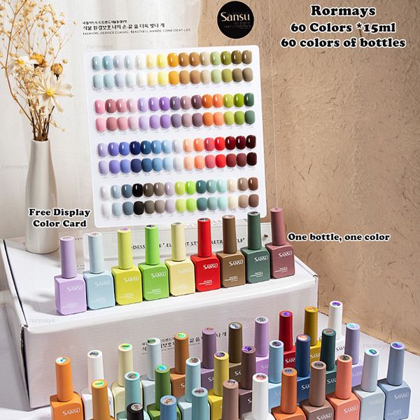 rormays 60 colors gel polish set color sansu gel polish 60 different bottles for nail art design whole set nail gel learner kit 15ml wholesa
rormays 60 colors gel polish set color sansu gel polish 60 different bottles for nail art design whole set nail gel learner kit 15ml wholesa