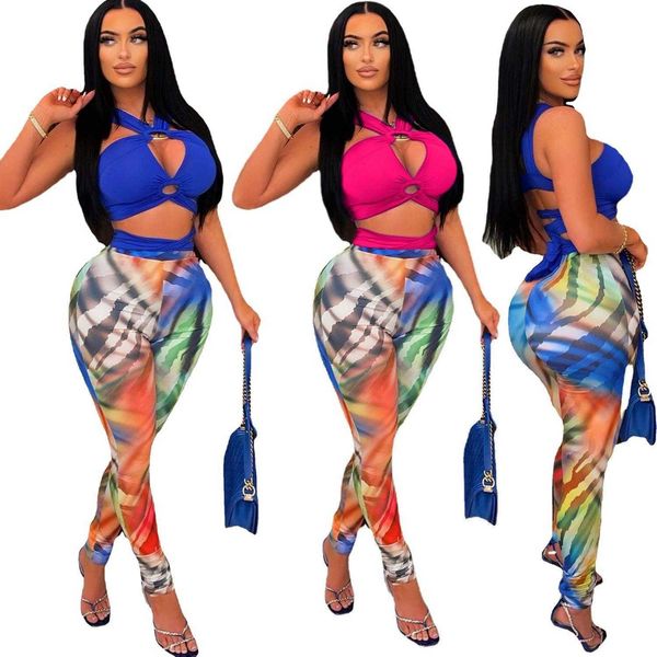 summer womens stretch pants fashion sleeveless bandage chest wrap two piece suit, White
summer womens stretch pants fashion sleeveless bandage chest wrap two piece suit, White