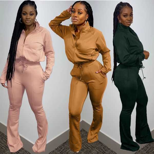 women s two piece pants echoine fall ladies solid casual trousers two piece lapel long sleeve zipr coat lace up flared sportswear 230228, White
women s two piece pants echoine fall ladies solid casual trousers two piece lapel long sleeve zipr coat lace up flared sportswear 230228, White