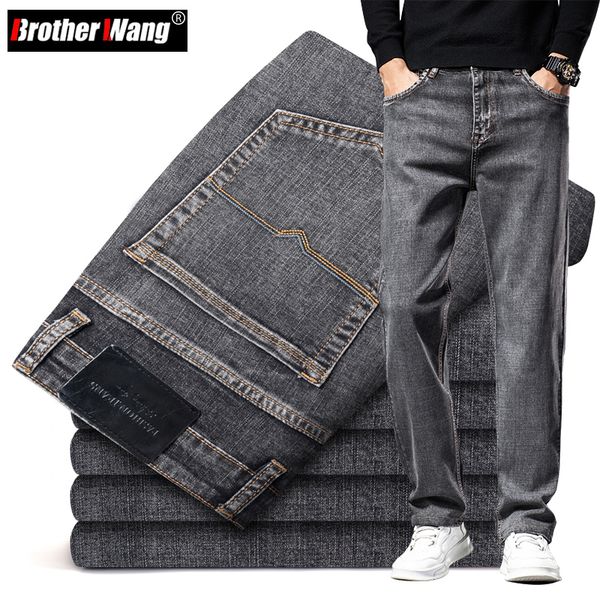 men's jeans 6 colors autumn men gray straight-leg jeans business casual cotton stretch denim pants male brand clothing plus size 40 42, Blue
men's jeans 6 colors autumn men gray straight-leg jeans business casual cotton stretch denim pants male brand clothing plus size 40 42, Blue