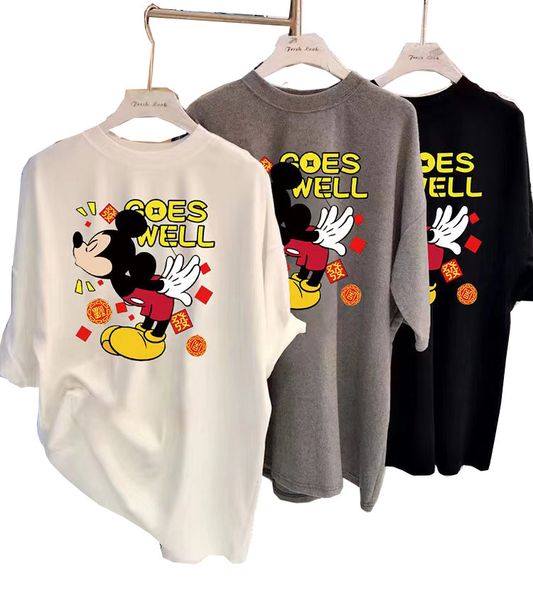 2023ss spring and summer new high-grade cotton t-shirt printed short-sleeved crew neck panel short-sleeved multi-color wholesale, White
2023ss spring and summer new high-grade cotton t-shirt printed short-sleeved crew neck panel short-sleeved multi-color wholesale, White