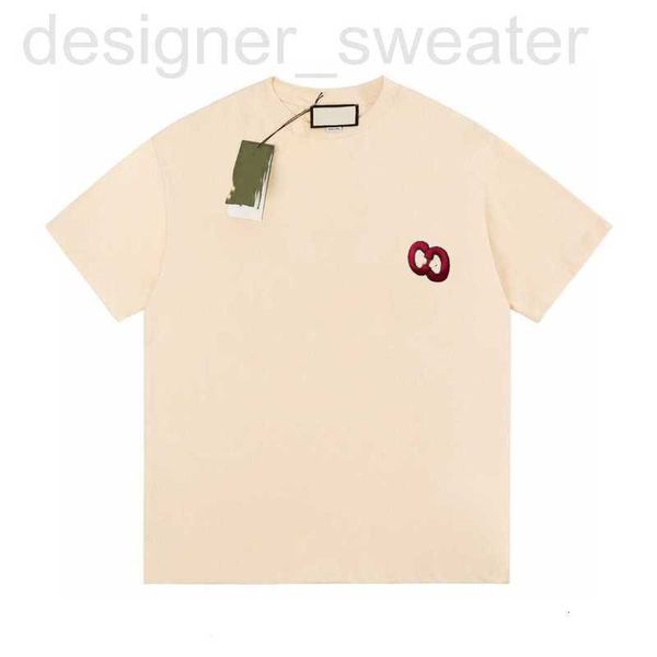 women's t-shirt designer high version 2023 summer new luxury fashion exclusive double g small label embroidered men's and women�, White
women's t-shirt designer high version 2023 summer new luxury fashion exclusive double g small label embroidered men's and women�, White