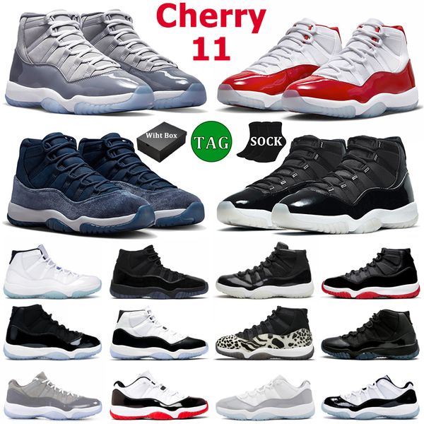 with box jumpman 11 basketball shoes men women 11s cherry cool grey midnight navy jubilee 25 25th anniversary low 72-10 bred mens trainers o
with box jumpman 11 basketball shoes men women 11s cherry cool grey midnight navy jubilee 25 25th anniversary low 72-10 bred mens trainers o
