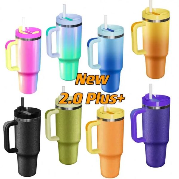 new 2.0 plus 40oz stainless steel tumbler with handle lid straw rough glitter uv gradient colors big capacity water bottle cup vacuum insula
new 2.0 plus 40oz stainless steel tumbler with handle lid straw rough glitter uv gradient colors big capacity water bottle cup vacuum insula