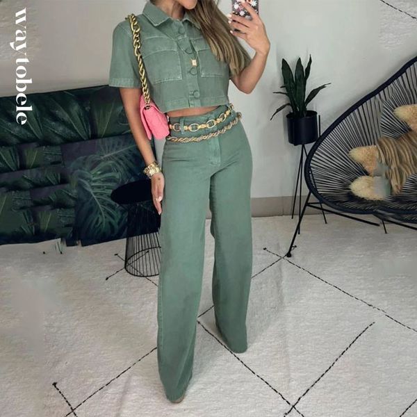 womens two piece pants waytobele women set fashion solid short sleeve lapel high waist wide leg loose sets without belt streetwear 230228, White
womens two piece pants waytobele women set fashion solid short sleeve lapel high waist wide leg loose sets without belt streetwear 230228, White