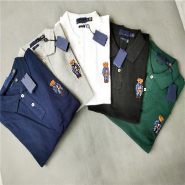 2022ss new lapel short-sleeved men's casual polo shirt embroidered bear t-shirt british business sports pure cotton263l, White;black
2022ss new lapel short-sleeved men's casual polo shirt embroidered bear t-shirt british business sports pure cotton263l, White;black