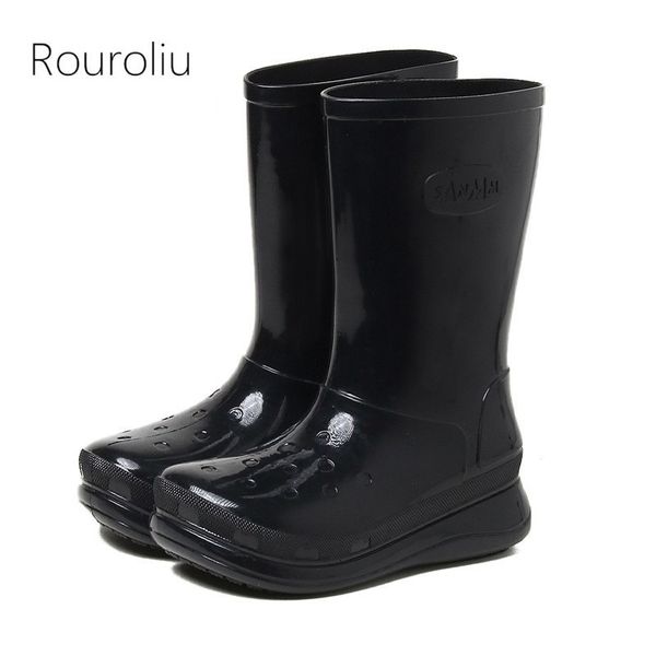 rain boots fashion mid-calf for women outside non-slip waterproof work water platform solid color shoes 230301, Black;red
rain boots fashion mid-calf for women outside non-slip waterproof work water platform solid color shoes 230301, Black;red