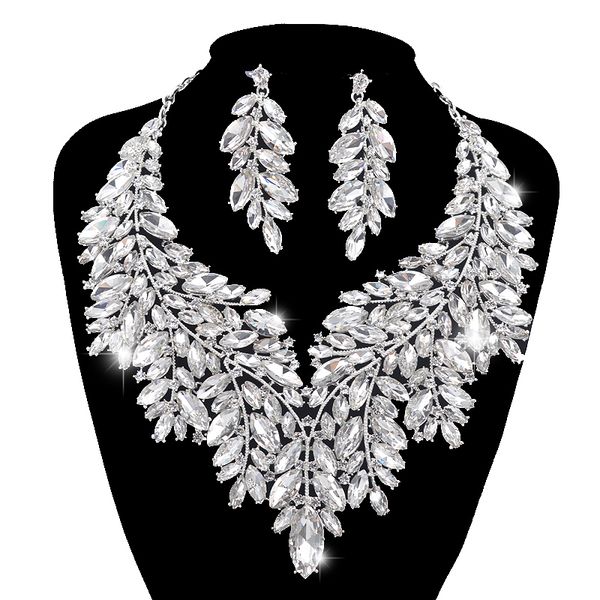 wedding jewelry sets luxurious dubai style wedding jewelry sets crystal statement bridal silver color prom necklace earring christmas gift 2, Slivery;golden
wedding jewelry sets luxurious dubai style wedding jewelry sets crystal statement bridal silver color prom necklace earring christmas gift 2, Slivery;golden
