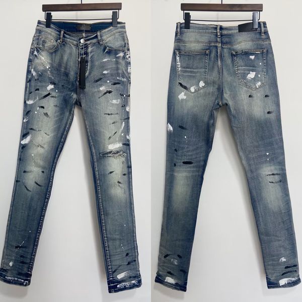 jeans mens skinny fashional casual slim biker denim pants knee hole hiphop ripped washed distressed paint print design men jean, Blue
jeans mens skinny fashional casual slim biker denim pants knee hole hiphop ripped washed distressed paint print design men jean, Blue
