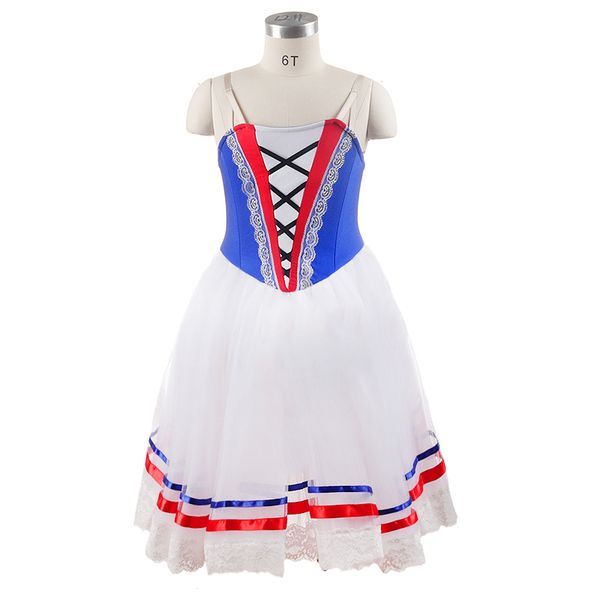 stage wear red white blue romantic ballet tutu dress flames of paris professional ballet performance competition long dress for girls jnbl19, Black;red
stage wear red white blue romantic ballet tutu dress flames of paris professional ballet performance competition long dress for girls jnbl19, Black;red