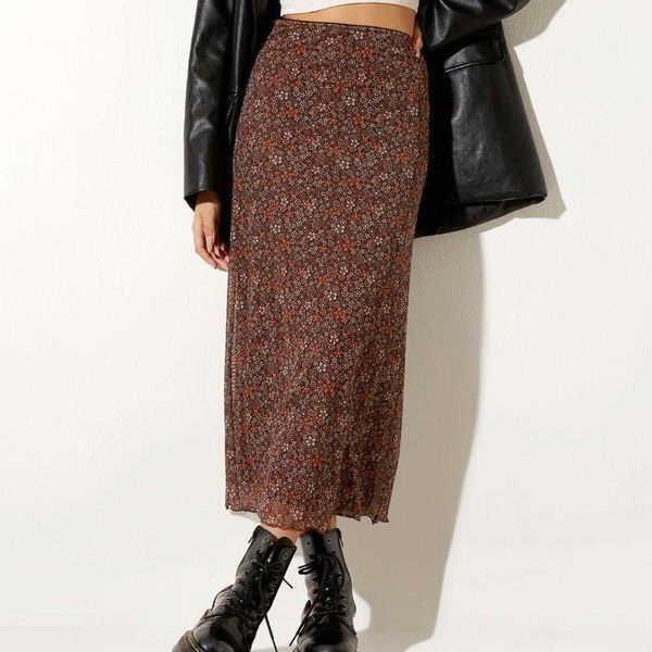 spring and autumn flower skirts print elastic high waist skirt long sheath mesh a, Black
spring and autumn flower skirts print elastic high waist skirt long sheath mesh a, Black