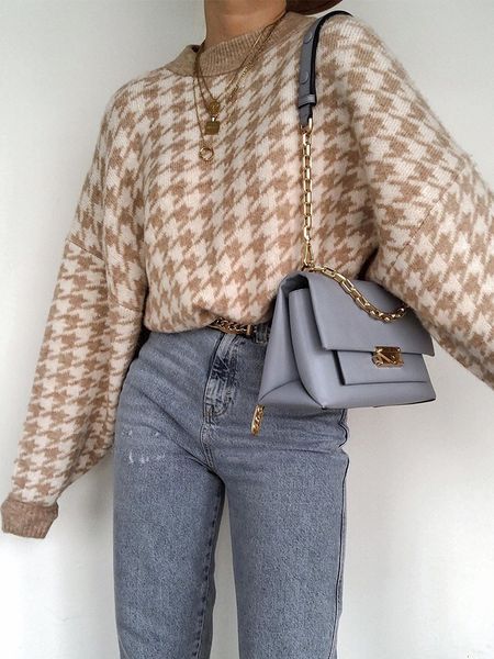 women's sweaters women geometric khaki knitted sweater women casual houndstooth lady pullover sweater female autumn winter retro jumper, White;black
women's sweaters women geometric khaki knitted sweater women casual houndstooth lady pullover sweater female autumn winter retro jumper, White;black
