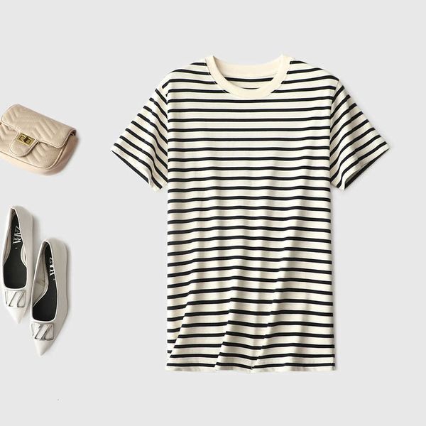 t-shirt xinjiang cotton black and white stripe design sense short sleeve 2023 spring loose round neck bottom women's new
t-shirt xinjiang cotton black and white stripe design sense short sleeve 2023 spring loose round neck bottom women's new