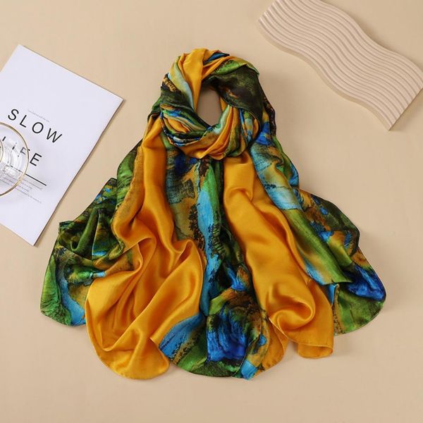 sarongs women scarf vintage pattern ethnic style imitation silk multicolor anti sun shawl beachwear 230301, Blue;gray
sarongs women scarf vintage pattern ethnic style imitation silk multicolor anti sun shawl beachwear 230301, Blue;gray