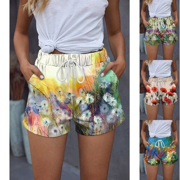 summer fashion womens clothing short casual floral print drawstring shorts, White;black
summer fashion womens clothing short casual floral print drawstring shorts, White;black