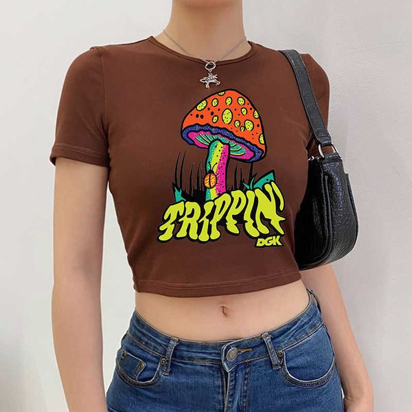 women's t-shirt 2022 summer kawaii harajuku mushroom print women y2k tshirts short sleeve casual crop streetwear female 90s oneck tees, White
women's t-shirt 2022 summer kawaii harajuku mushroom print women y2k tshirts short sleeve casual crop streetwear female 90s oneck tees, White