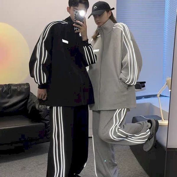 women s two piece pants streetwear hoodie and sweatpants set women korean 2023 casual fashion couple kpop jacket reflective zip up hoodies s, White
women s two piece pants streetwear hoodie and sweatpants set women korean 2023 casual fashion couple kpop jacket reflective zip up hoodies s, White