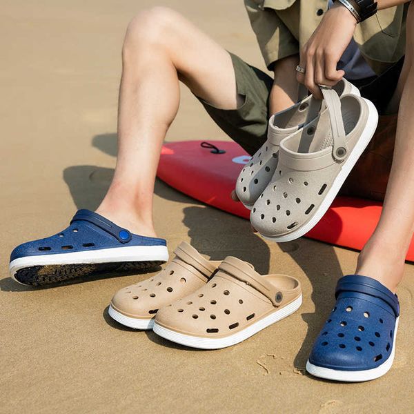 sandals summer men beach shoes clogs male sandals breathable casual man's garden shoes solid color quick dry male eva footwear 2022j230, Black
sandals summer men beach shoes clogs male sandals breathable casual man's garden shoes solid color quick dry male eva footwear 2022j230, Black