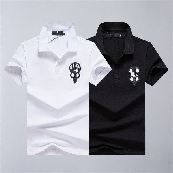 2023 summer polo shirt men's lapel short sleeve t-shirt european station fashion6, White;black
2023 summer polo shirt men's lapel short sleeve t-shirt european station fashion6, White;black