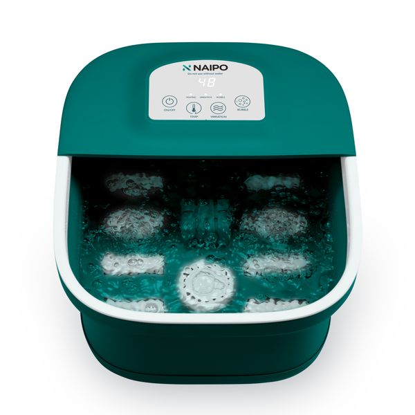 pedicure foot spa bath massager with heat and massage jets, bubbles, 8 massage roller foot tub for feet stress relief, foot soaker with temp
pedicure foot spa bath massager with heat and massage jets, bubbles, 8 massage roller foot tub for feet stress relief, foot soaker with temp